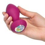 Фиолетовая анальная вибропробка с кристаллом Vibrating Crystal Probe - 10,75 см