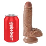 Фаллоимитатор-мулат с мошонкой 7  Cock with Balls - 19,4 см