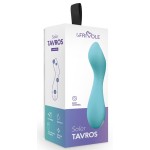 Голубой мини-вибратор Tarvos - 11,7 см