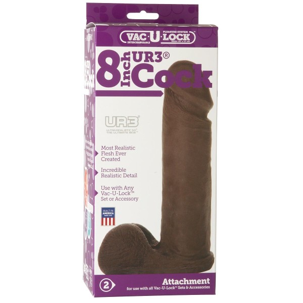 Насадка-реалистик Vac-U-Lock 8  ULTRASKYN Cock - 20,6 см