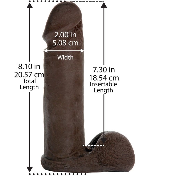 Насадка-реалистик Vac-U-Lock 8  ULTRASKYN Cock - 20,6 см