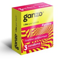 Презервативы анатомической формы с точечной и ребристой структурой Ganzo Extase - 3 шт. Презервативы анатомической формы с точечной и ребристой структурой Ganzo Extase - 3 шт.