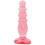 Розовая анальная пробка Crystal Jellies 5  Anal Delight - 14 см
