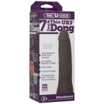 Реалистичная темнокожая насадка Vac-U-Lock 7  ULTRASKYN Thin Dong - 19 см