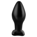 Черная анальная пробка среднего размера Large Silicone Plug - 13 см