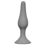 Серая анальная пробка Slim Anal Plug Medium - 11,5 см