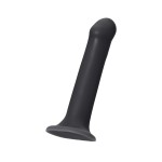 Черный фаллос на присоске Silicone Bendable Dildo L - 19 см