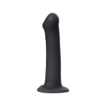 Черный фаллос на присоске Silicone Bendable Dildo L - 19 см