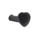 Черный фаллос на присоске Silicone Bendable Dildo L - 19 см