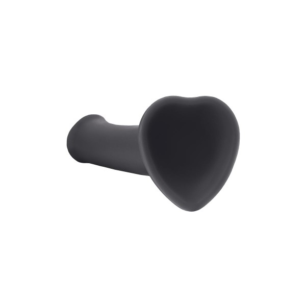 Черный фаллос на присоске Silicone Bendable Dildo L - 19 см
