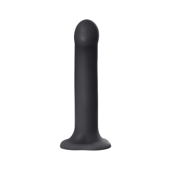 Черный фаллос на присоске Silicone Bendable Dildo L - 19 см