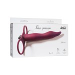 Бордовая вибронасадка для двойного проникновения Flirtini - 15,9 см