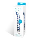 Изогнутый стеклянный фаллос G-Spot Glass Dildo - 17 см