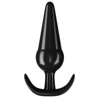 Черная анальная пробка с широким основанием - 13 см. Черная анальная пробка с широким основанием - 13 см.