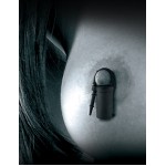 Чёрные виброзажимы на соски SILICONE NIPPLE TEAZERS