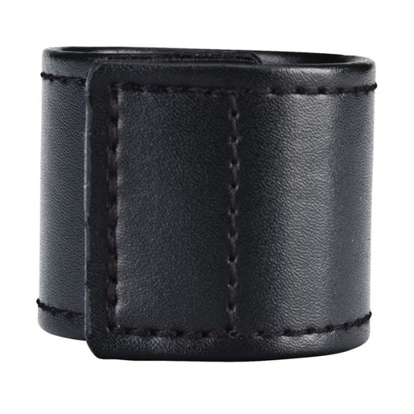 Хомут-утяжка для мошонки из искусственной кожи на липучке VELCRO BALL STRETCHER- 4 см