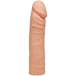 Телесный двусторонний фаллоимитатор из 2 частей The D Double D 16  - 40,6 см