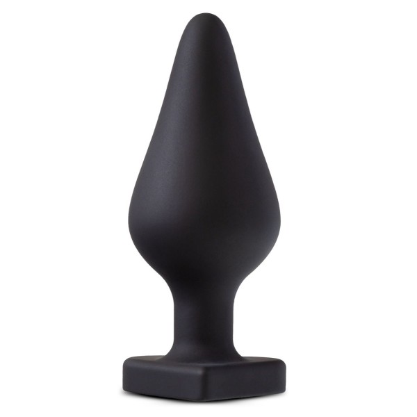 Черная анальная пробка с основанием-сердечком Fuck Me Butt Plug - 7,5 см