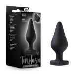Черная анальная пробка с основанием-сердечком Fuck Me Butt Plug - 7,5 см