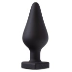 Черная анальная пробка с основанием-сердечком Fuck Me Butt Plug - 7,5 см