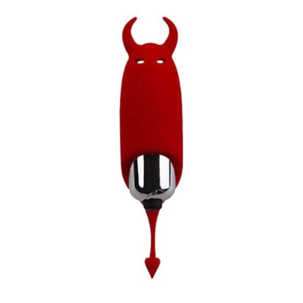 Красный вибростимулятор Devol Mini Vibrator - 8,5 см