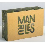 Складная коробка Man rules - 16 х 23 см