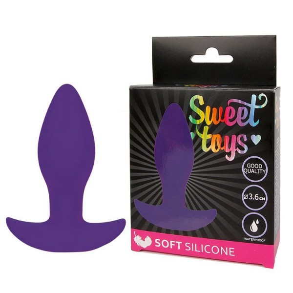 Фиолетовая анальная втулка Sweet Toys - 8,5 см