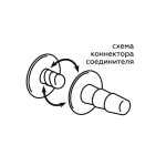 Женский страпон LESBI с вагинальной пробочкой - 17 см