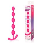 Ярко-розовая анальная цепочка Cosmo - 22,3 см