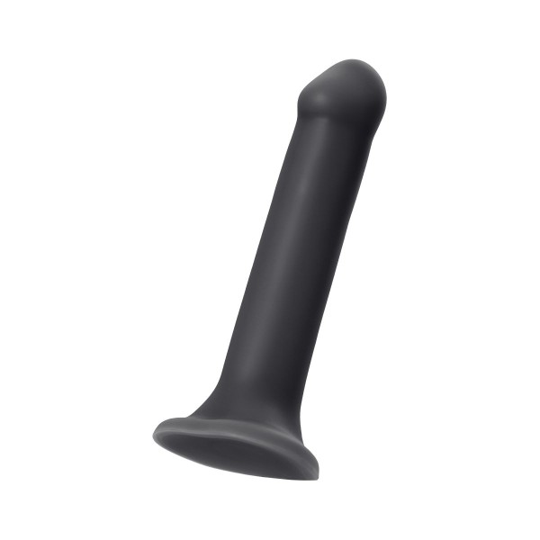 Черный фаллос на присоске Silicone Bendable Dildo XL - 20 см