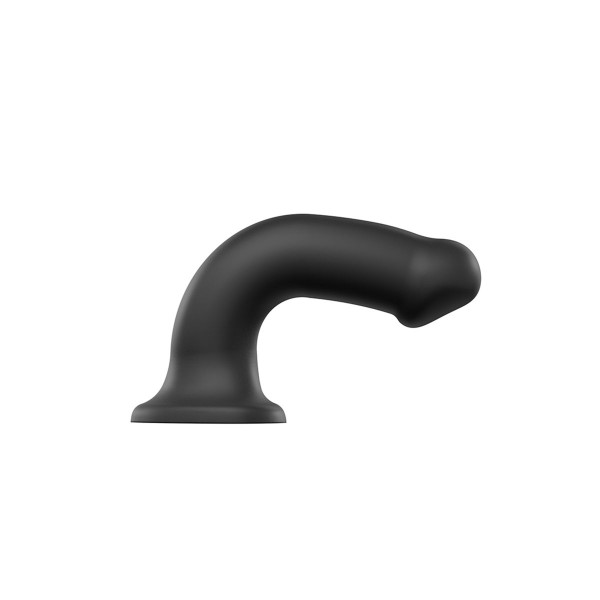Черный фаллос на присоске Silicone Bendable Dildo XL - 20 см