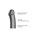 Черный фаллос на присоске Silicone Bendable Dildo XL - 20 см