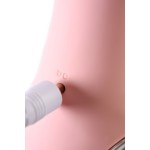 Розовый силиконовый вибратор с электростимуляцией GALVANI VIBE - 21 см