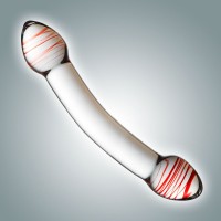 Двусторонний стеклянный фаллоимитатор - 20,5 см. Двусторонний стеклянный фаллоимитатор - 20,5 см.