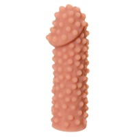 Телесная насадка на фаллос с бугорками Extreme Sleeve 010 M-size - 14 см. Телесная насадка на фаллос с бугорками Extreme Sleeve 010 M-size - 14 см.