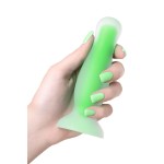 Зеленая, светящаяся в темноте анальная втулка Mortimer Glow - 12,5 см