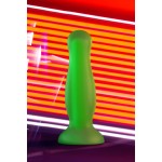 Зеленая, светящаяся в темноте анальная втулка Mortimer Glow - 12,5 см
