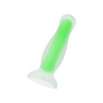 Зеленая, светящаяся в темноте анальная втулка Mortimer Glow - 12,5 см