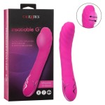 Розовый вибромассажер Insatiable G Inflatable G-Wand с функцией расширения - 21,5 см