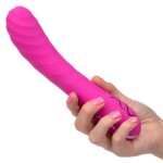 Розовый вибромассажер Insatiable G Inflatable G-Wand с функцией расширения - 21,5 см