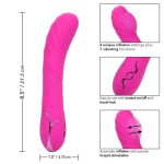Розовый вибромассажер Insatiable G Inflatable G-Wand с функцией расширения - 21,5 см