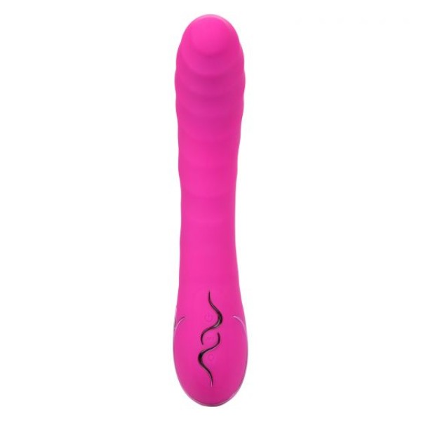 Розовый вибромассажер Insatiable G Inflatable G-Wand с функцией расширения - 21,5 см