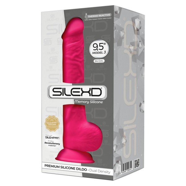 Розовый фаллоимитатор-реалистик Premium Dildo 9,5  Model 3 Premium - 24 см