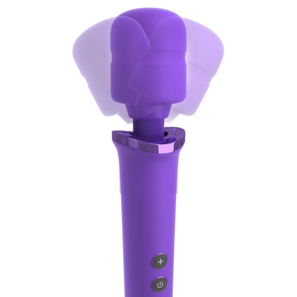 Фиолетовый вибромассажер Rechargeable Power Wand