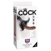 Коричневый страпон на трусиках Strap-on Harness Cock - 20,3 см.
