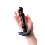 Элегантный чёрный анальный стимулятор с шариками на стволе - 19 см Элегантный чёрный анальный стимулятор с шариками на стволе - 19 см