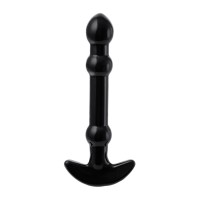 Элегантный чёрный анальный стимулятор с шариками на стволе - 19 см. Элегантный чёрный анальный стимулятор с шариками на стволе - 19 см.