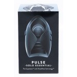 Черный инновационный мужской вибратор PULSE SOLO ESSENTIAL