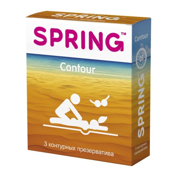 Контурные презервативы SPRING CONTOUR - 3 шт