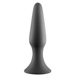Серая анальная пробка METAL BALL BUTT PLUG - 15 см